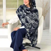 شال نخ برشکا دورلمه در 5رنگ منحصر به فرد