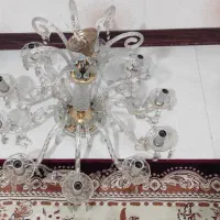 لوستر 10 شعله کریستالی نو