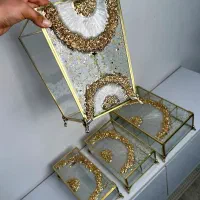 جا دستمالی. سطل زباله. تیبگ.|صنایع دستی و سایر لوازم تزئینی|کوهدشت, |دیوار