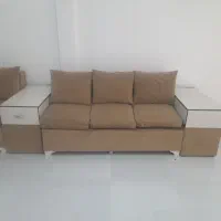 مبل تر تمیز ۷نفره مدل ال راحتی|مبلمان خانگی و میز عسلی|الیگودرز, |دیوار