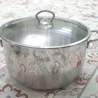 قابلمه استیل سایز ۲۴ کاملا نو ترک قدیمی|ظروف پخت‌وپز|تهران, نیروی هوایی (پیروزی)|دیوار