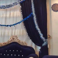 دستک پرده مخمل سورمه ای