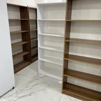 کتابخانه و قفسه پنج طبقه|کتابخانه، شلف، قفسه‌های دیواری|آمل, |دیوار