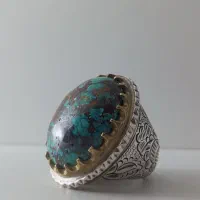 انگشتر نقره دست‌ساز