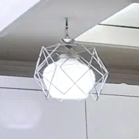 لوستر تک لامپ سیلور