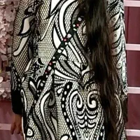 پیراهن مخمل طرح دار دخترانه مناسب فصل