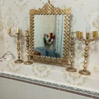 آینه شمعدان برنجی
