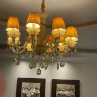 لوستر کریستال ۸ شاخه وارداتی ( جفت )|لوستر و چراغ آویز|تهران, شمس‌آباد|دیوار