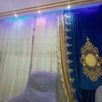 پرده با کتیبه مخمل ترک