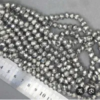 کریستال نقره ای و گل های حریر