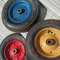 ۳ عدد چرخ کامل فرغون با رینگ فولادی