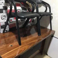 صندلی شیک درجه یک فلزی رویه چرم