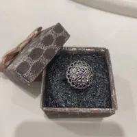 انگشتر نقره وفیروزه زنانه