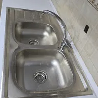 صفحه ضدآب کابینت همراه با سینک دولگن وشیر اهرمی|مصالح و تجهیزات ساختمان|تهران, نصرت|دیوار