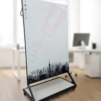 وایتبرد شیشهای طرحدار پرتابل سایز 150×90
