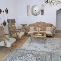 مبل ۷ نفره نیمه سلطنتی چوب راش مناسب جهیزیه