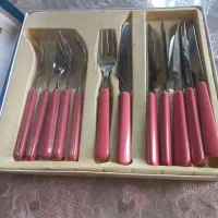 کفیگر و ملاقه و یک دست قاشق چنگال استیل طرح چوب|ظروف پختوپز|تهران, نیروی هوایی (پیروزی)|دیوار