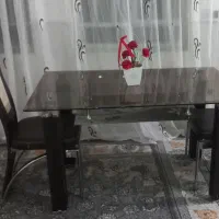میز نهار خوری با دوتا صندلی نو