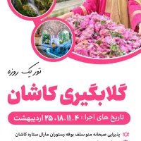تور 1روزه شاد گلابگیری کاشان ابشار نیاسرVlP