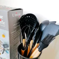 سرویس کفگیر ملاقه سیلیکونی 12 تکه|ظروف پخت‌وپز|بروجن, |دیوار