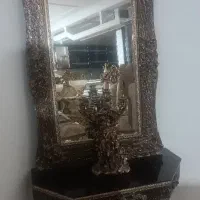 آینه کنسول چوب