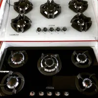 اجاق گاز صفحه ای شیشه ای مدل (( مشکی سفید))