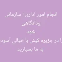 امور اداری خود را با خیالی آسوده من بسپارید