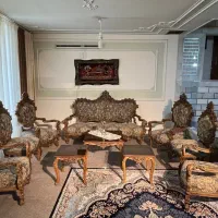 فروش مبل سلطنتی تمام چوب راش در حد نو