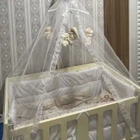 تخت گهواره کنار تخت مادر مدل کلاسیک