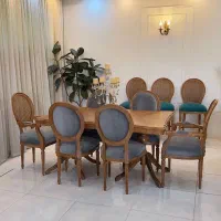 نهارخوری مینیمال،انصارکالا،چوب وارداتی،قرنی۱۲۳|میز و صندلی غذاخوری|یاسوج, |دیوار