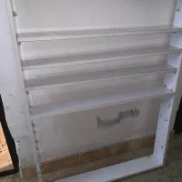 استند و قفسه مغازه ولوازم ارایشی و لاک ژل ام دی اف|کتابخانه، شلف، قفسه‌های دیواری|محمدیه-قزوین, |دیوار