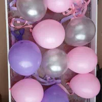 بادکنک وظرف پاپ کرن و ساک کرومی و بازی فکری پلمپ