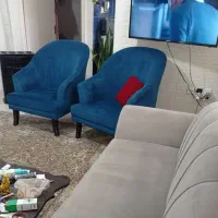 فروش مبل تک نفره دو عدد|مبلمان خانگی و میز عسلی|رشت, سعدی (تختی)|دیوار