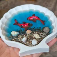 حوضچه ماهی سنگ مصنوعی و رزینی