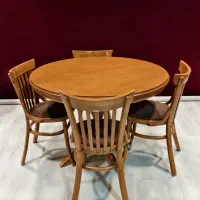 میز صندلی چوبی 4 نفره لهستانی