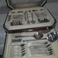 یک دست سرویس 24 پارچه قاشق چنگال نو اکبند