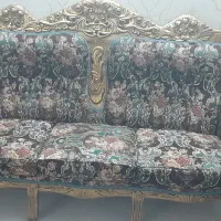 میل سلطنتی چوب راش پارچه مخمل ملایر ۹ نفره