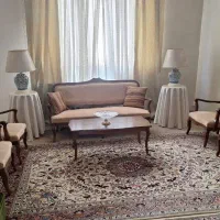 ست مبل چوبی خارجی ۸ نفره ومبل راحتی ۳ نفره وآباژور|مبلمان خانگی و میز عسلی|تهران, امیرآباد|دیوار