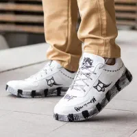 کفش اسپرت مردانه سفید-مشکی Wolf