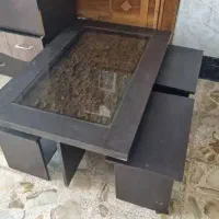میز، گل میز،کمد و تخت یک نفره