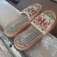 دمپایی زندان بافت زنانه طرح پروانه