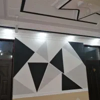 رنگ آمیزی ساده و طرح دار