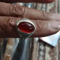 انگشتر نقره عقیق|کلکسیون اشیاء عتیقه|خمینیشهر, |دیوار