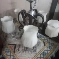 ۲عددلوستر طرح لاله ۶ شاخه|لوستر و چراغ آویز|اصفهان, تیران|دیوار
