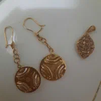 زنجیر گوشواره پلاک طلا|جواهرات|ایوان, |دیوار