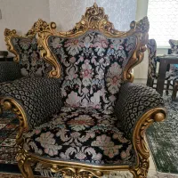 مبلمان ۹ نفره سلطنتی میز ناهارخوری خوری و میز عسلی|مبلمان خانگی و میز عسلی|بومهن, |دیوار