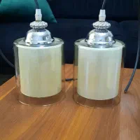 دوعدد لوستر و یک عدد دیوار کوب کاملا سالم دو گلس|لوستر و چراغ آویز|تهران, شهرک فردوس (حسینی)|دیوار