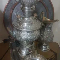 سماور طلایی قدیمی برقی