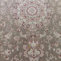 فرش گردویی گل برجسته