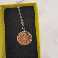 گردنبند نقره طرح سلول
